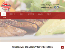 Tablet Screenshot of mccoysfirehouse.com